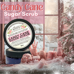 Sweet Indulgence: Discover the Benefits of Our Candy Cane Sugar Scrub