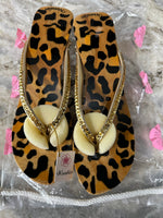 Cheetah Woodies Sandals