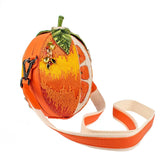 Fresh Squeezed Mary Frances Crossbody Orange Handbag